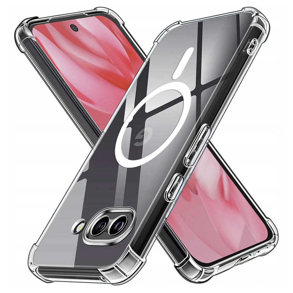 MagSafe Case for Google Pixel 9a, Techsuit, Shockproof, Transparent
