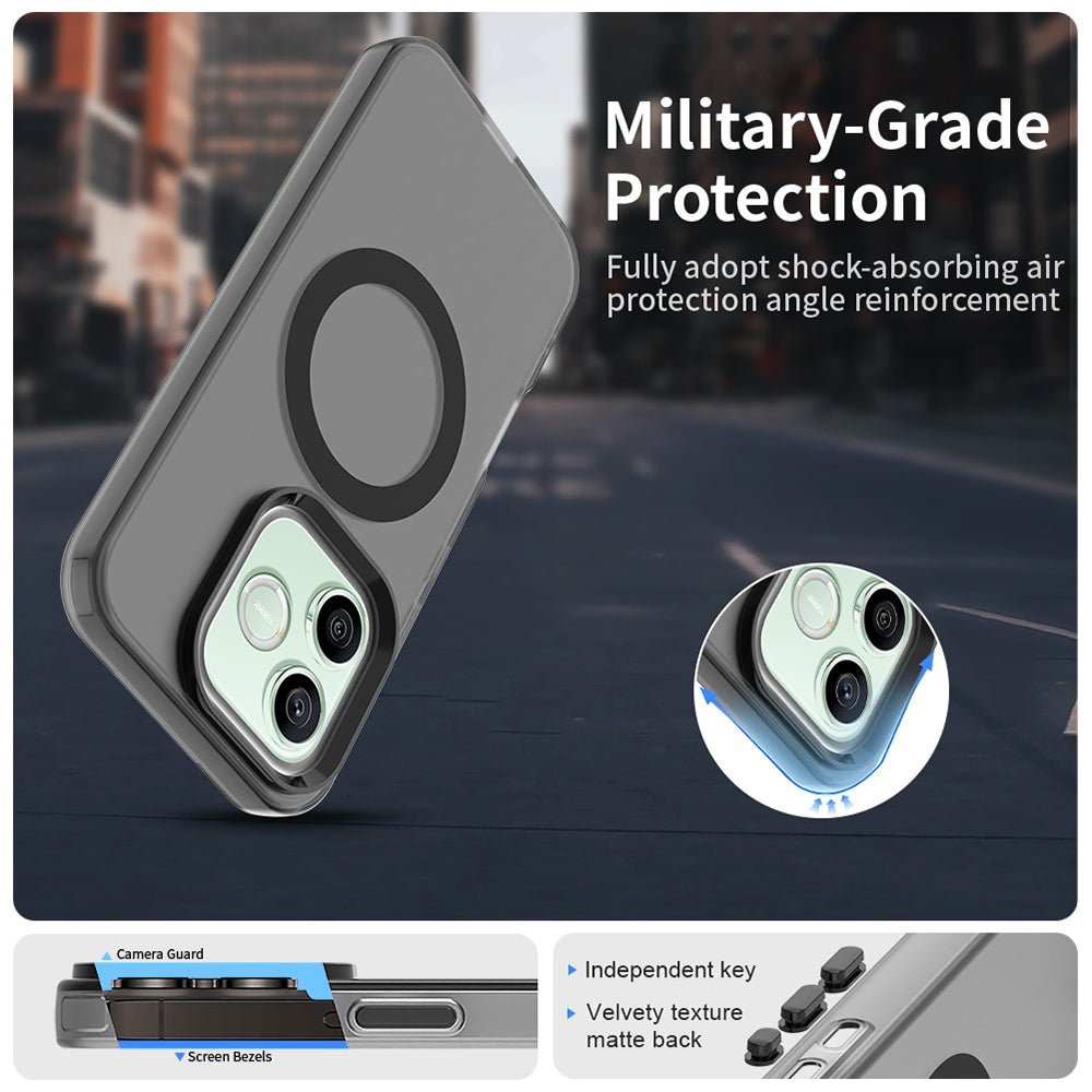 MagSafe Case for Honor 600 Lite, Techsuit, CandyCase, Black