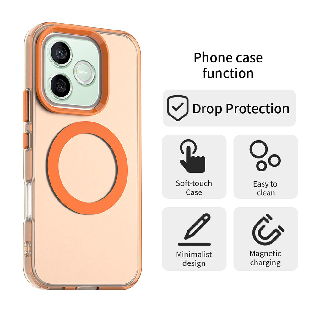 MagSafe Case for Honor 600 Lite, Techsuit, CandyCase, Orange