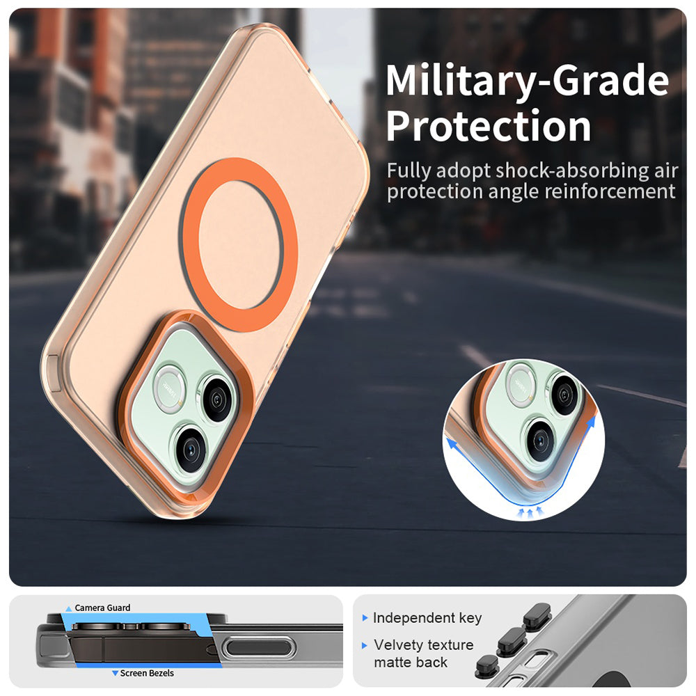 MagSafe Case for Honor 600 Lite, Techsuit, CandyCase, Orange