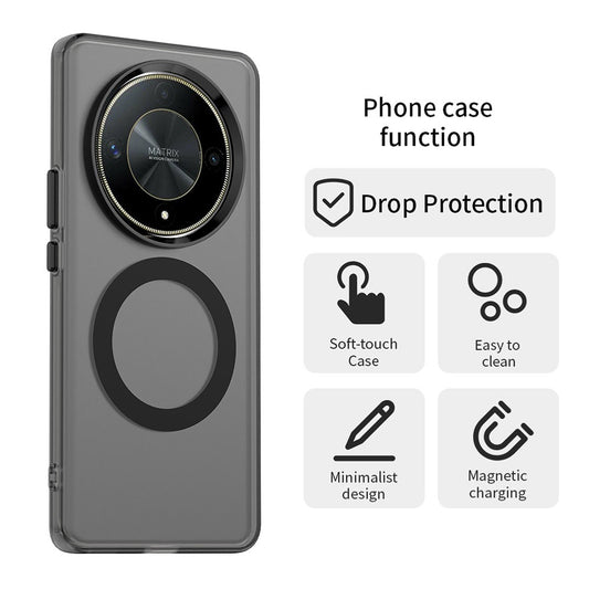 MagSafe Case for Honor Magic6 Lite, Techsuit, CandyCase, Black