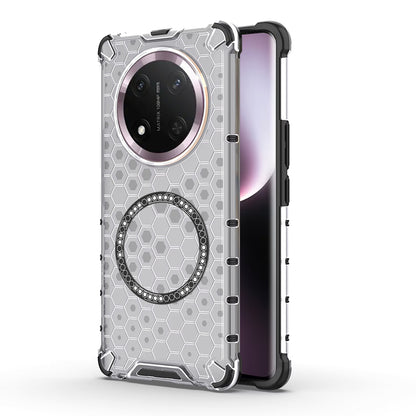 MagSafe Case for Honor X9c / Magic7 Lite, Techsuit, HoneyComb Shield, White