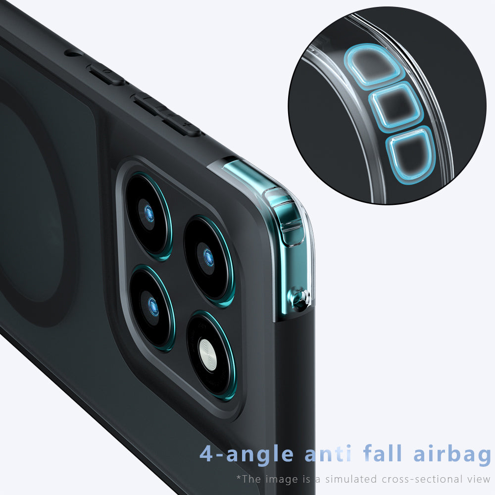 MagSafe Case for Motorola Edge 60 Pro, Techsuit, PureFrost, Black