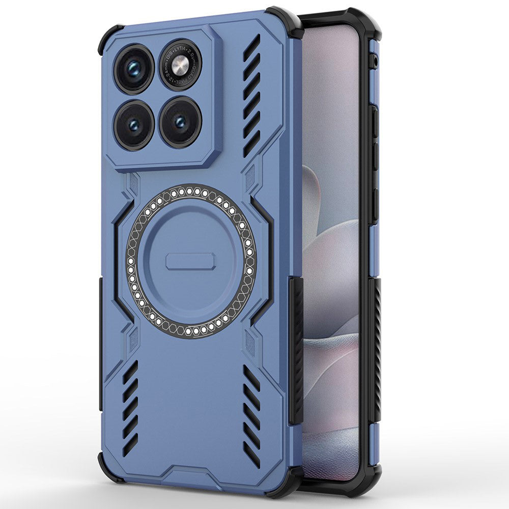 MagSafe Case for Motorola Edge 70 Fusion, Techsuit, ArmorMag, Blue