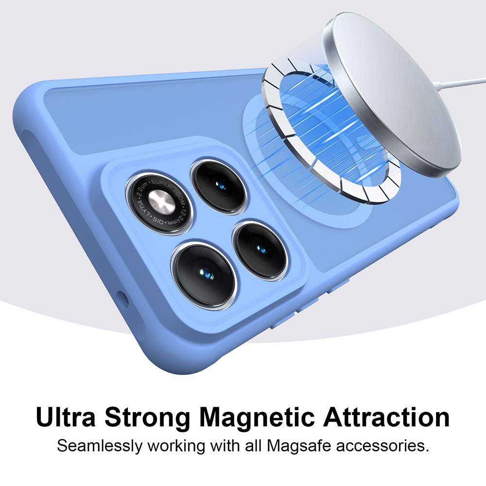 MagSafe Case for Motorola Edge 70 Fusion, Techsuit, HaloFrost II, Blue