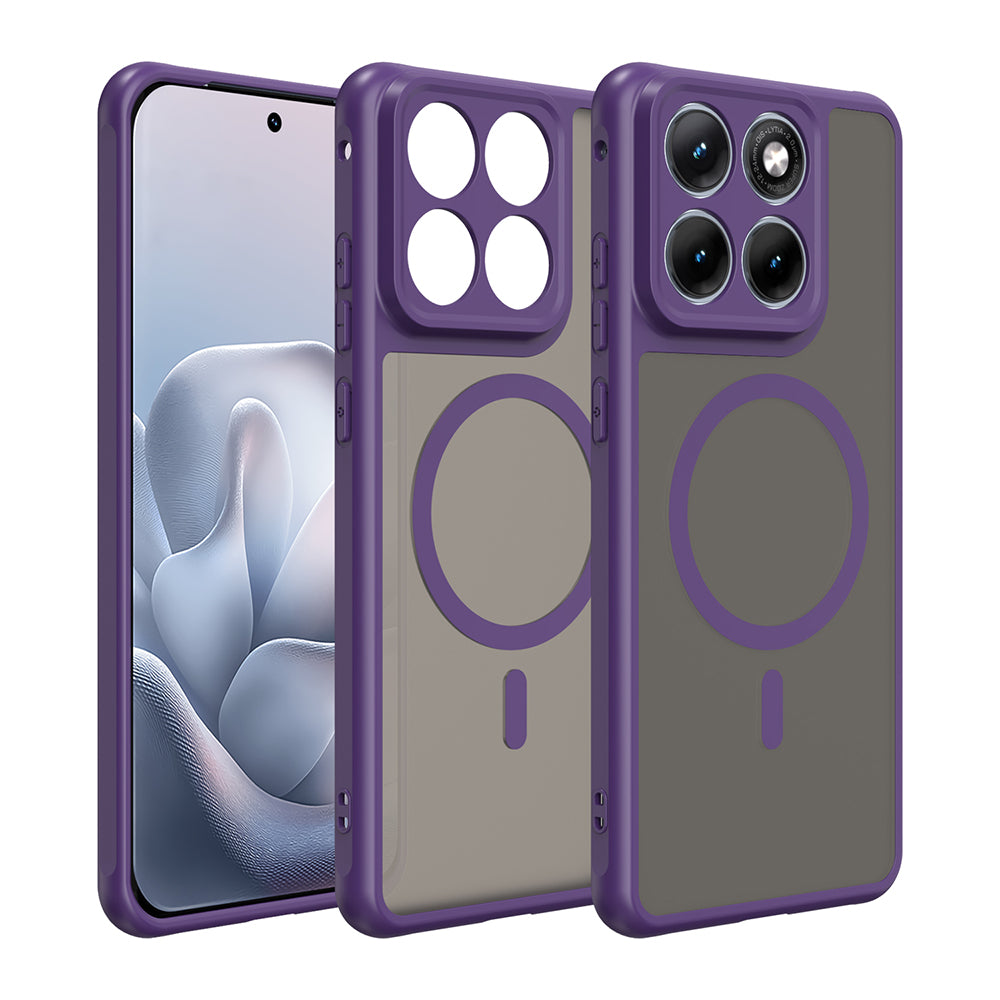 MagSafe Case for Motorola Edge 70 Fusion, Techsuit, HaloFrost II, Purple
