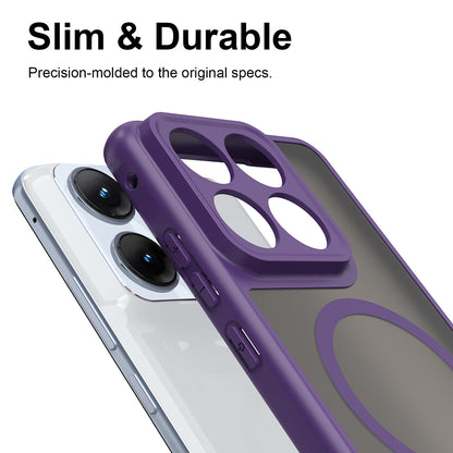 MagSafe Case for Motorola Edge 70 Fusion, Techsuit, HaloFrost II, Purple