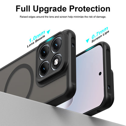 MagSafe Case for Motorola Edge 70 Fusion, Techsuit, HaloFrost II, Black