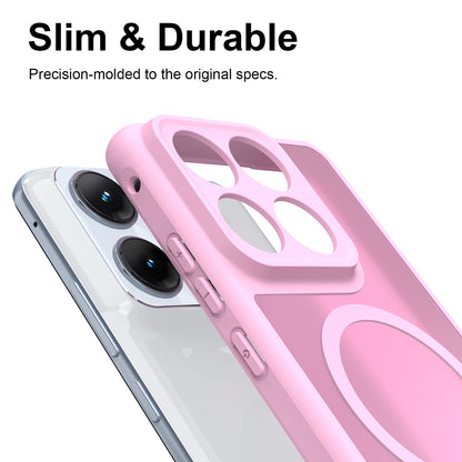 MagSafe Case for Motorola Edge 70 Fusion, Techsuit, HaloFrost II, Pink