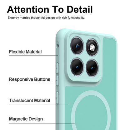 MagSafe Case for Motorola Edge 70 Fusion, Techsuit, HaloFrost II, Light Green