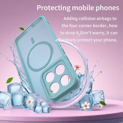 MagSafe Case for Motorola Edge 70, Techsuit, HaloFrost II, Light Green