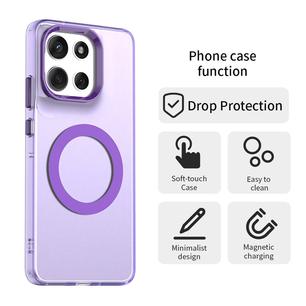 MagSafe Case for Motorola Moto G86, Techsuit, CandyCase, Purple