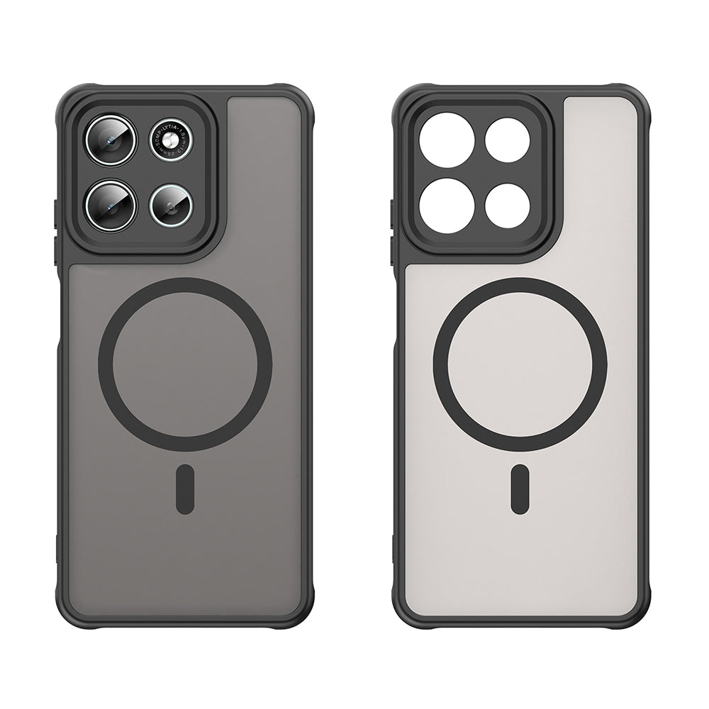 MagSafe Case for Motorola Moto G86, Techsuit, HaloFrost II, Black