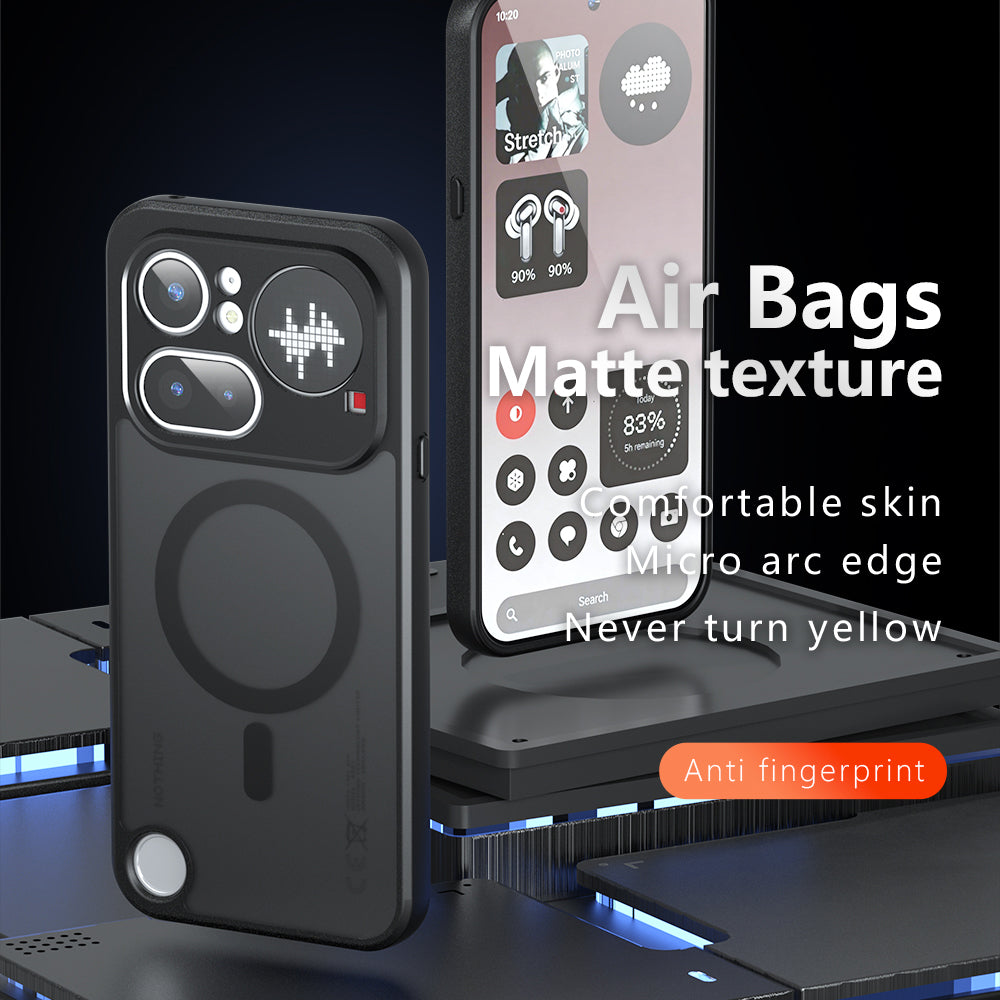 MagSafe Case for Nothing Phone (4a) Pro, Techsuit, PureFrost, Satin Black
