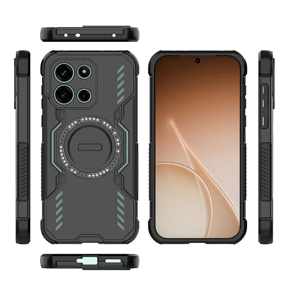 MagSafe Case for OnePlus Nord 6, Techsuit, ArmorMag, Black