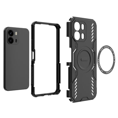 MagSafe Case for Oppo A6 4G, Techsuit, ArmorMag, Black