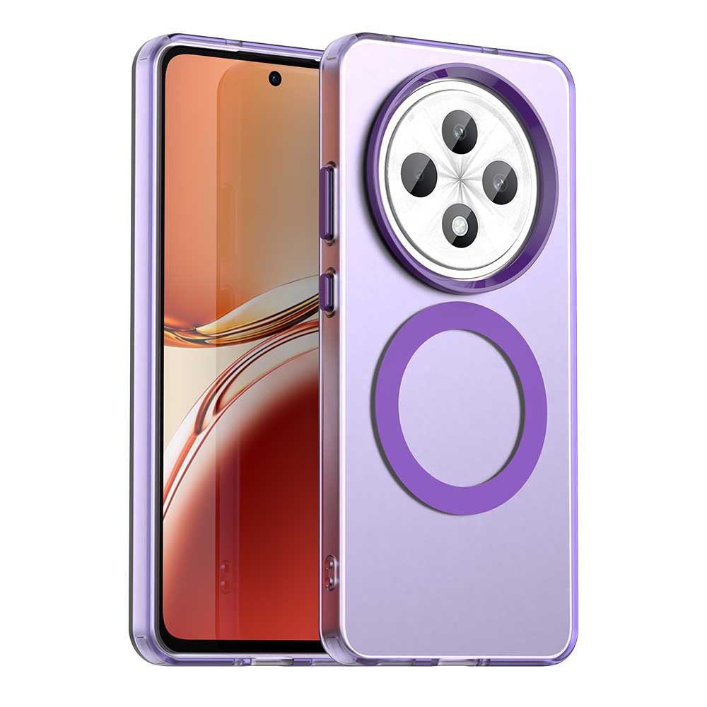 MagSafe Case for Oppo Reno12 FS 5G / Reno12 FS 4G / Reno12 F 4G / Reno12 F, Techsuit, CandyCase, Purple
