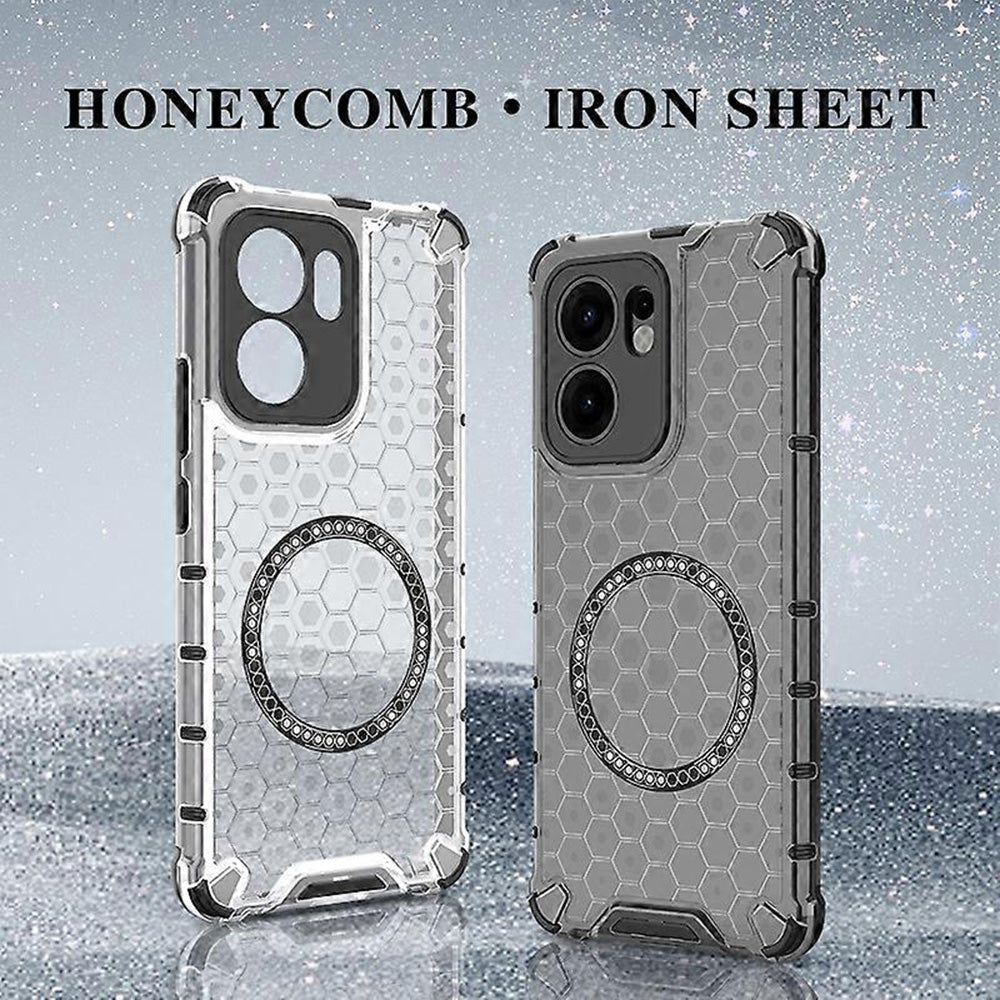 MagSafe Case for Oppo Reno13 FS 5G / Reno13 F 4G / Reno13 F, Techsuit, HoneyComb Shield, Black