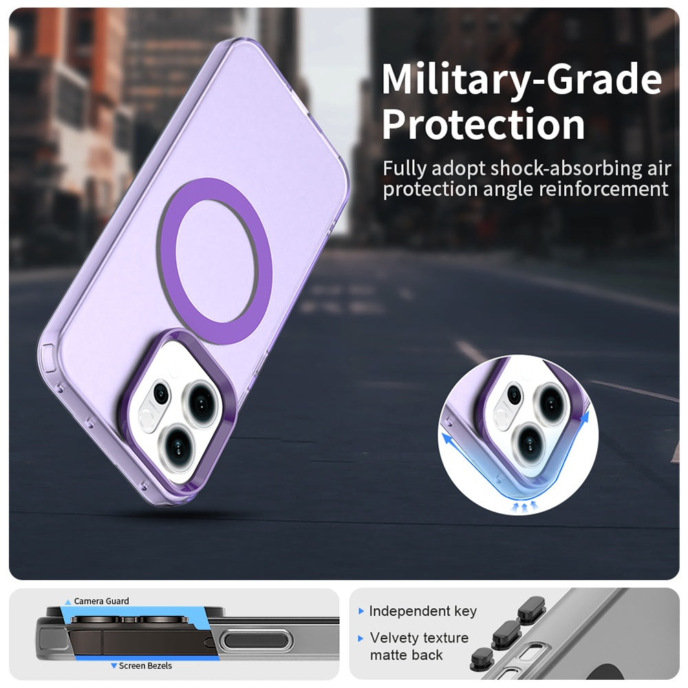 MagSafe Case for Oppo Reno14, Techsuit, CandyCase, Purple