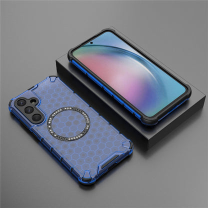 MagSafe Case for Samsung Galaxy A26 A266, Techsuit, HoneyComb Shield, Blue