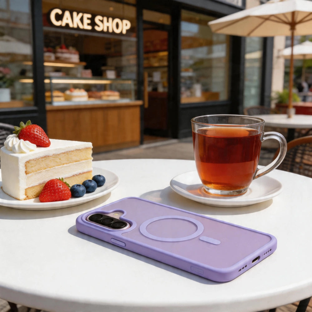 MagSafe Case for Samsung Galaxy A57 5G, Tech-Protect, Magmat, Matte Purple