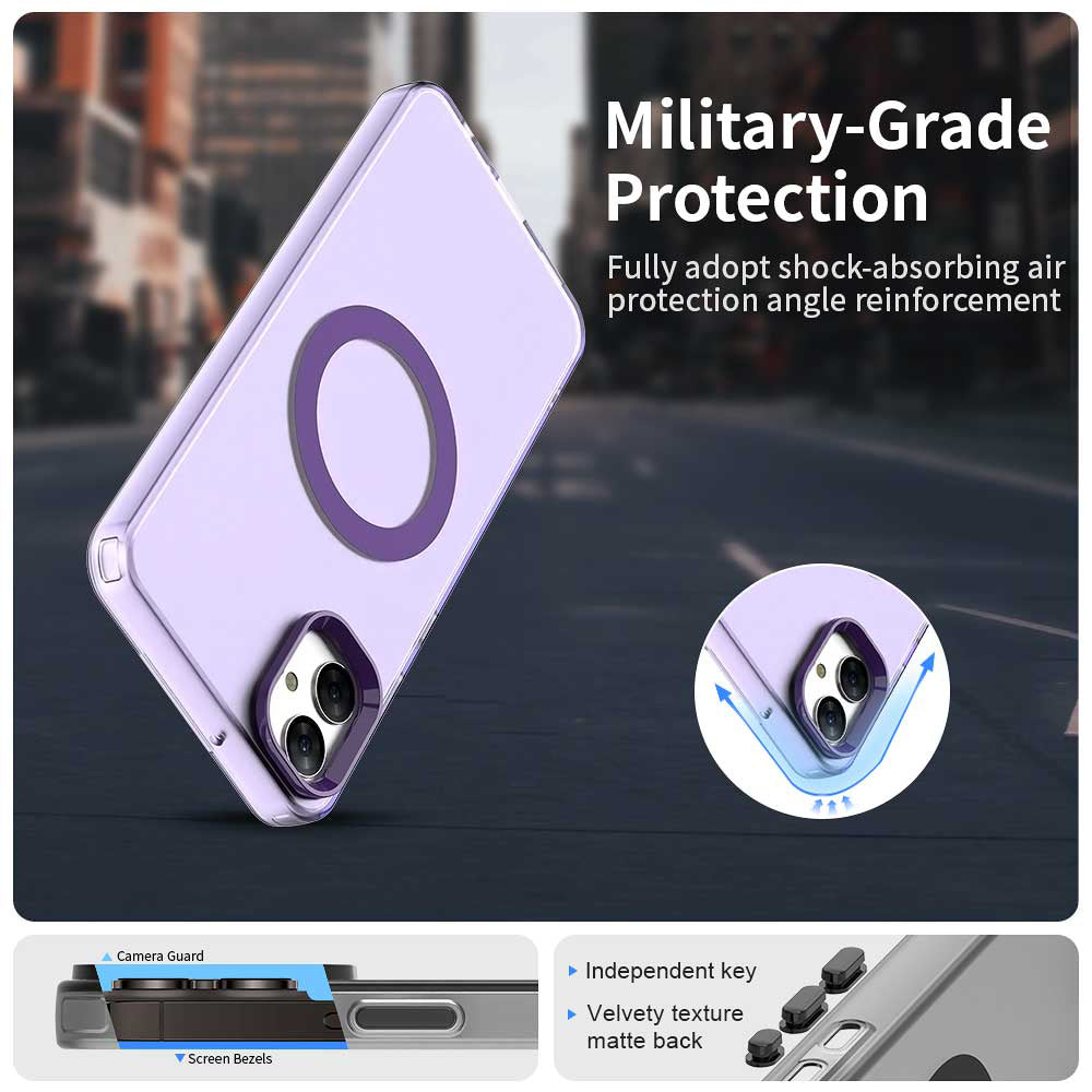 MagSafe Case for Samsung Galaxy A05 A055, Techsuit, CandyCase, Purple