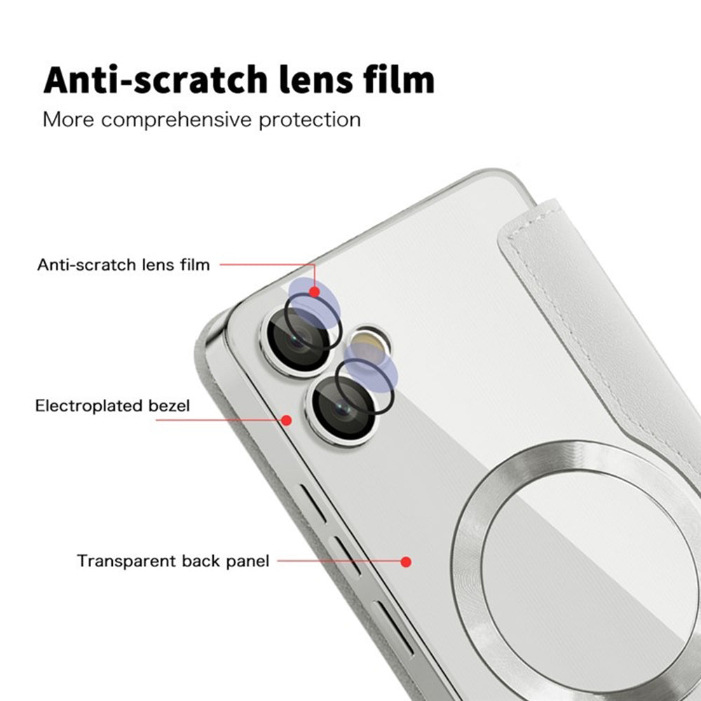 MagSafe Case for Samsung Galaxy A05 A055, Techsuit, SmartMag Book, Gray
