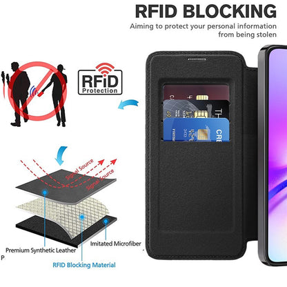 MagSafe Case for Samsung Galaxy A05 A055, Techsuit, SmartMag Book, Black