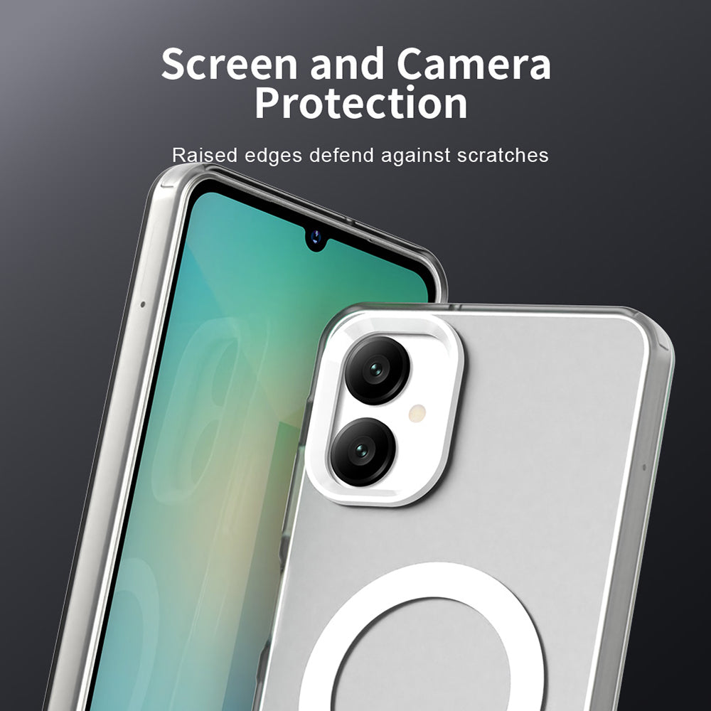 MagSafe Case for Samsung Galaxy A06 A065, Techsuit, CandyCase, White