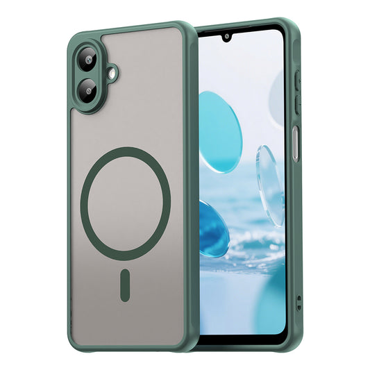 MagSafe Case for Samsung Galaxy A07 4G A075, Techsuit, HaloFrost II, Green
