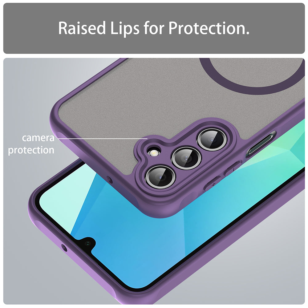 MagSafe Case for Samsung Galaxy A16 5G A166 / A16 4G A165, Techsuit, HaloFrost II, Purple