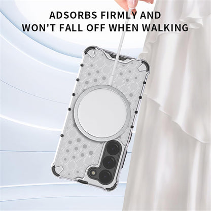 MagSafe Case for Samsung Galaxy A16 5G A166 / A16 4G A165, Techsuit, HoneyComb Shield, White