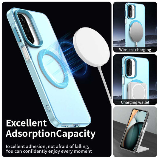 MagSafe Case for Samsung Galaxy A17 5G, Techsuit, CandyCase, Blue