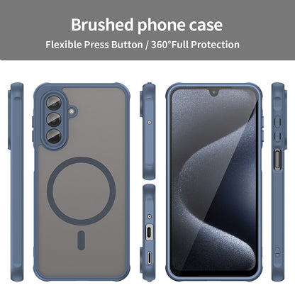 MagSafe Case for Samsung Galaxy A17 5G, Techsuit, HaloFrost II, Navy Blue