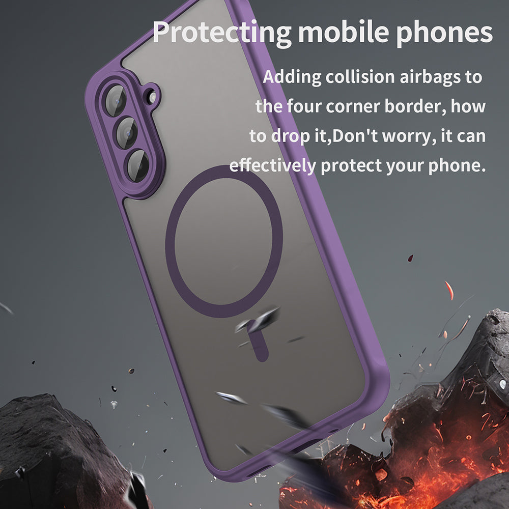 MagSafe Case for Samsung Galaxy A17 5G, Techsuit, HaloFrost II, Purple