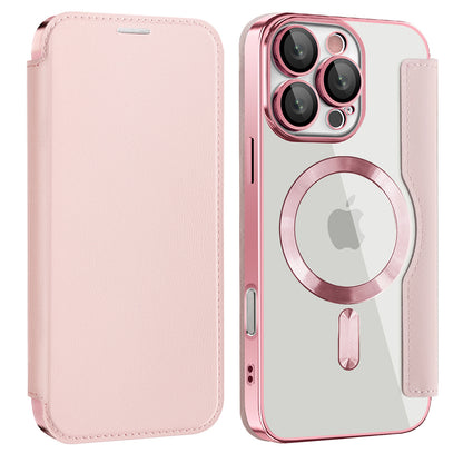 MagSafe Case for Samsung Galaxy A17 5G, Techsuit, SmartMag Book, Pink