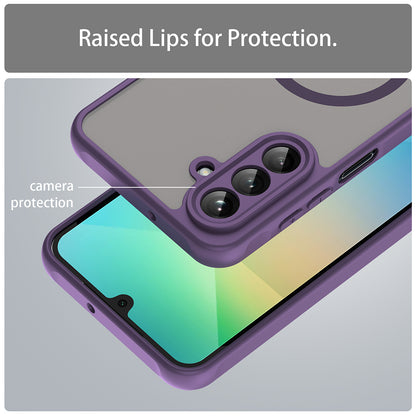 MagSafe Case for Samsung Galaxy A26 A266, Techsuit, HaloFrost II, Purple