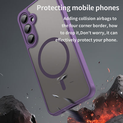 MagSafe Case for Samsung Galaxy A35 5G A356, Techsuit, HaloFrost II, Purple