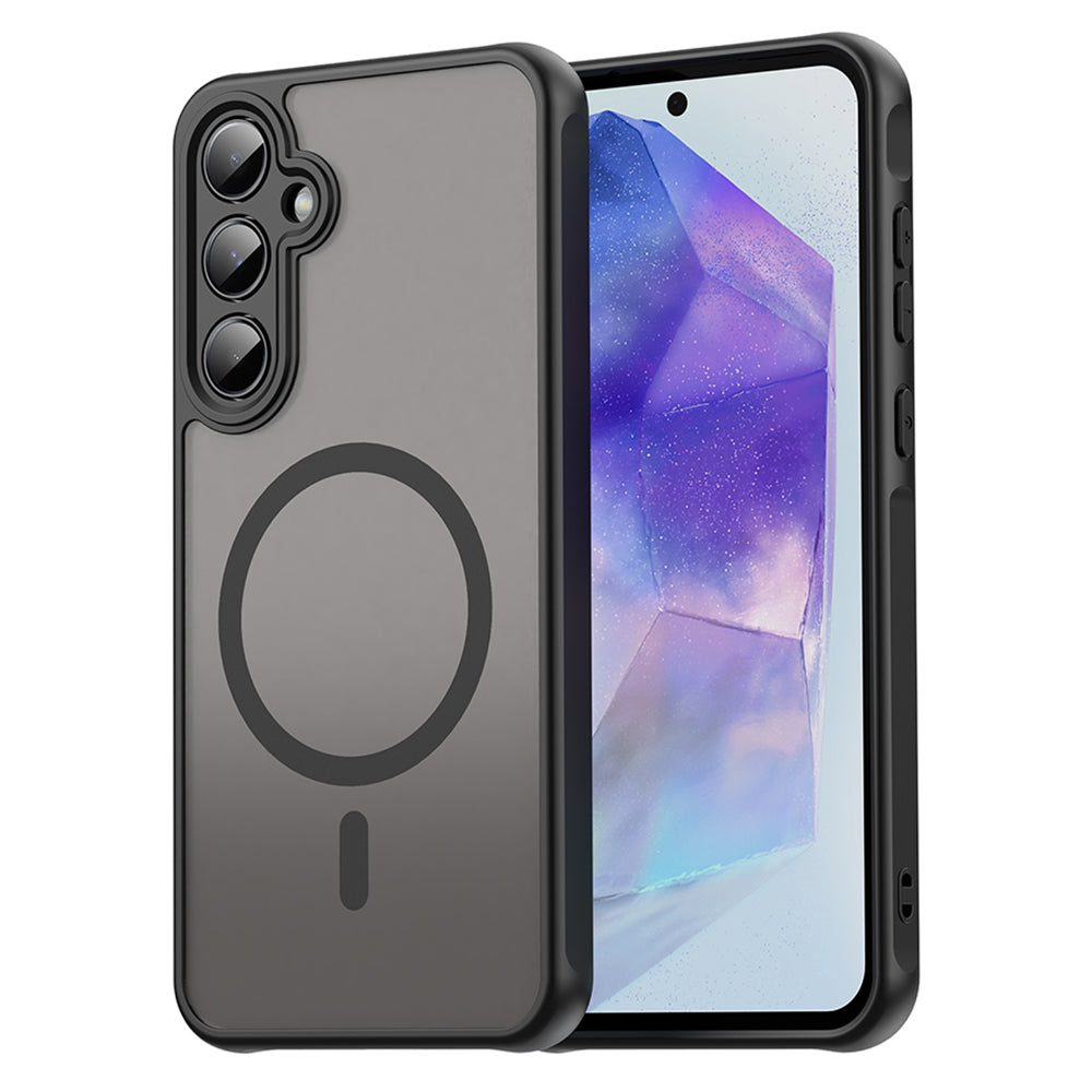 MagSafe Case for Samsung Galaxy A35 5G A356, Techsuit, HaloFrost II, Black