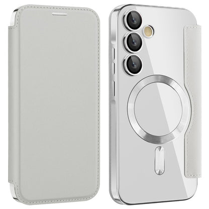 MagSafe Case for Samsung Galaxy A35 5G A356, Techsuit, SmartMag Book, Gray
