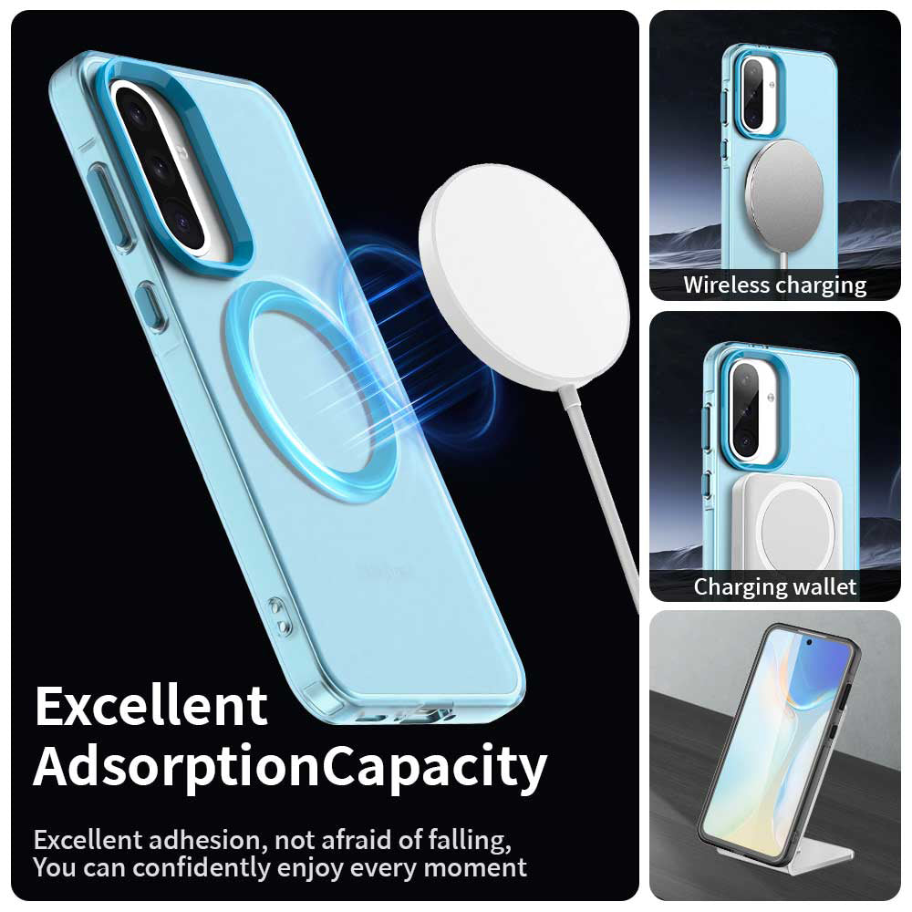 MagSafe Case for Samsung Galaxy A36 A366, Techsuit, CandyCase, Blue