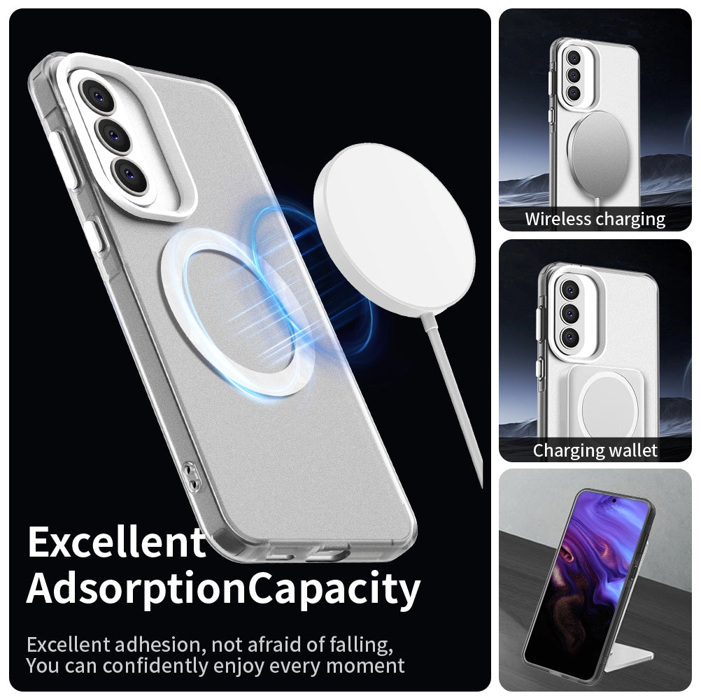 MagSafe Case for Samsung Galaxy A37 5G, Techsuit, CandyCase, White