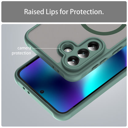 MagSafe Case for Samsung Galaxy A37 5G, Techsuit, HaloFrost II, Green