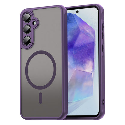 MagSafe Case for Samsung Galaxy A55 5G A556, Techsuit, HaloFrost II, Purple