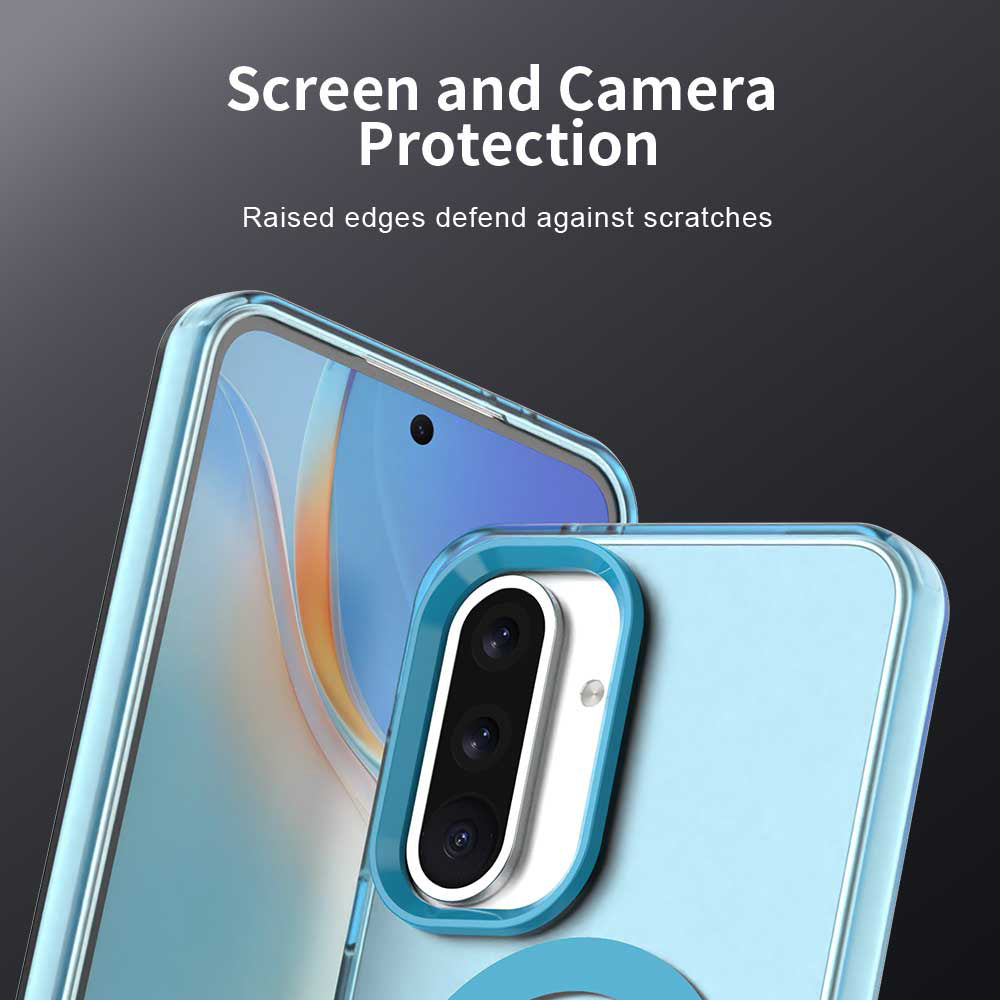 MagSafe Case for Samsung Galaxy A56 A566, Techsuit, CandyCase, Blue