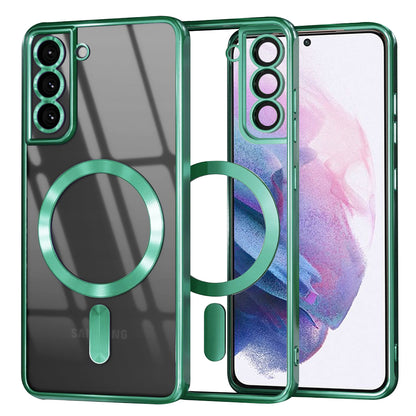 MagSafe Case for Samsung Galaxy S21+ 5G G996, Techsuit, Luxury Crystal, Light Green