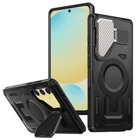 MagSafe Case for Samsung Galaxy S24 FE S721, Techsuit, CamVault, Black