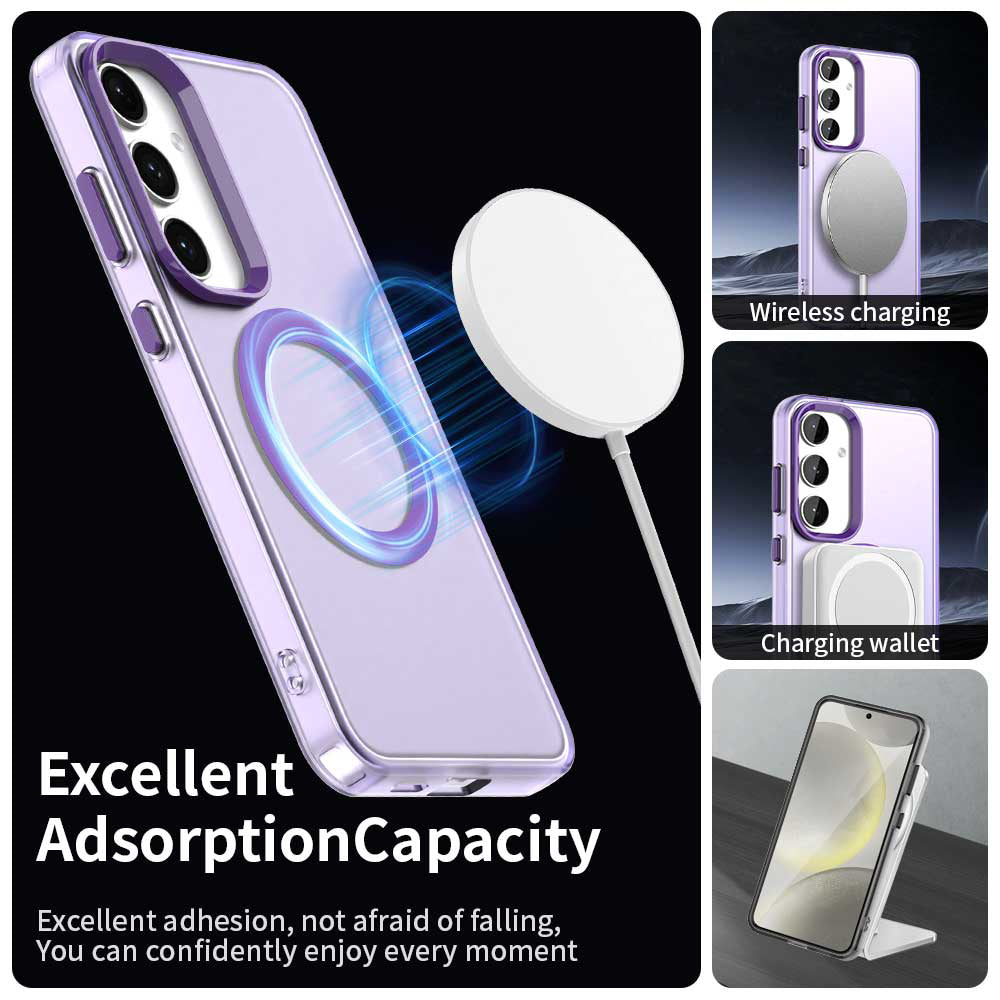MagSafe Case for Samsung Galaxy S24 FE S721, Techsuit, CandyCase, Purple
