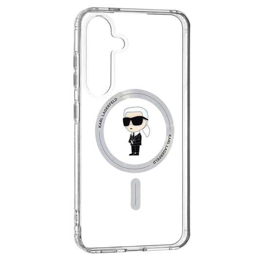 MagSafe Case for Samsung Galaxy S24+ S926, Karl Lagerfeld, IML Ikonik Karl, Transparent