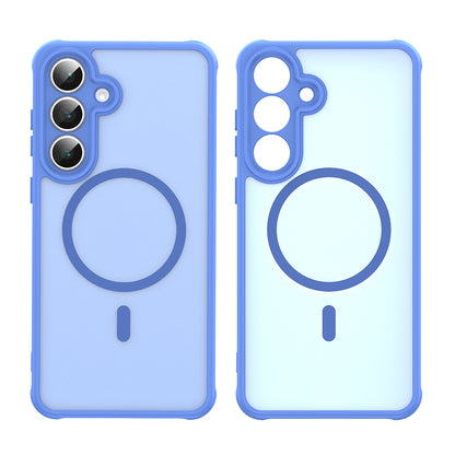 MagSafe Case for Samsung Galaxy S25 FE, Techsuit, HaloFrost II, Blue